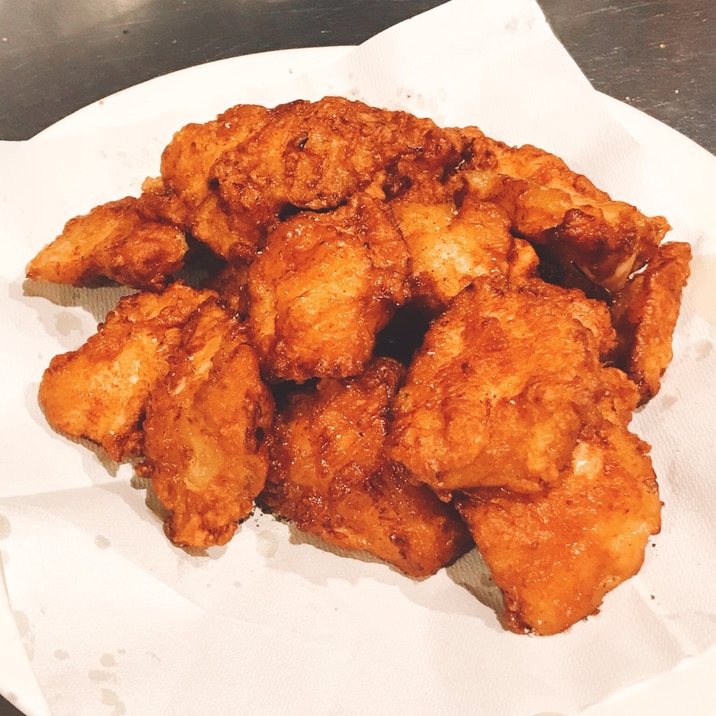 【ブライン液】でしっとり柔らか鶏むね肉の唐揚げ